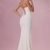Melora – Verziertes, trägerloses Korsettkleid in Elfenbein Melora – Verziertes, trägerloses Korsettkleid in Elfenbein