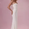 Melora – Verziertes, trägerloses Korsettkleid in Elfenbein Melora – Verziertes, trägerloses Korsettkleid in Elfenbein