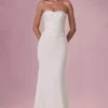 Melora – Verziertes, trägerloses Korsettkleid in Elfenbein Melora – Verziertes, trägerloses Korsettkleid in Elfenbein