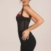 Miller Minikleid mit Mieder und drapiertem Rock in Schwarz