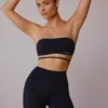 Mini-Shorts mit hoher Taille in Schwarz
