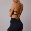 Mini-Shorts mit hoher Taille in Schwarz