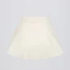 Mini-Skort aus gebürstetem Jersey in Elfenbein-Mélange Mini-Skort aus gebürstetem Jersey in Elfenbein-Mélange