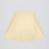 Mini-Skort aus gebürstetem Jersey mit gekreuztem Bund in Lemon Marl Mini-Skort aus gebürstetem Jersey mit gekreuztem Bund in Lemon Marl