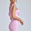 Mirabel Minikleid mit Wasserfallausschnitt und A-Linien-Schnitt in Babyrosa Mirabel Minikleid mit Wasserfallausschnitt und A-Linien-Schnitt in Babyrosa