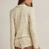 Mirae Modal-Pyjama-Oberteil mit langen Ärmeln und Zitronenprint Mirae Modal-Pyjama-Oberteil mit langen Ärmeln und Zitronenprint