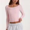 Modal-Lagen-Oberteil in Blush Marl Modal-Lagen-Oberteil in Blush Marl