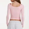 Modal-Lagen-Oberteil in Blush Marl Modal-Lagen-Oberteil in Blush Marl