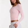 Modal-Lagen-Oberteil in Blush Marl Modal-Lagen-Oberteil in Blush Marl