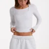 Modal-Lagen-Oberteil in Grey Marl Modal-Lagen-Oberteil in Grey Marl