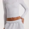 Modal-Lagen-Oberteil in Grey Marl Modal-Lagen-Oberteil in Grey Marl