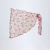 Molinas Sarong mit seitlicher Bindung in rotem Blumenmuster