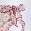 Molinas Sarong mit seitlicher Bindung in rotem Blumenmuster
