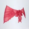 Molinas Sarong mit seitlicher Bindung in rotem Gingham