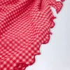 Molinas Sarong mit seitlicher Bindung in rotem Gingham
