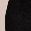 Monte Carlo Maxikleid mit verziertem Wasserfallausschnitt in Schwarz Monte Carlo Maxikleid mit verziertem Wasserfallausschnitt in Schwarz