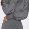 Moya Langarm-Jumpsuit aus feinem Strick in Grau Moya Langarm-Jumpsuit aus feinem Strick in Grau