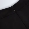 Musa Langarm-Jumpsuit mit hohem Kragen in Schwarz Musa Langarm-Jumpsuit mit hohem Kragen in Schwarz
