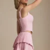 Nada Minirock mit Lagen und Falten in Soft Pink Nada Minirock mit Lagen und Falten in Soft Pink