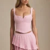 Nada Minirock mit Lagen und Falten in Soft Pink Nada Minirock mit Lagen und Falten in Soft Pink