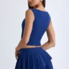 Nada Minirock mit Lagen und Falten in Tiefblau Nada Minirock mit Lagen und Falten in Tiefblau