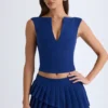 Nada Minirock mit Lagen und Falten in Tiefblau Nada Minirock mit Lagen und Falten in Tiefblau