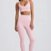 Nahtlose High-Waist-Leggings „Super Sculpt“ in Powder Pink Nahtlose High-Waist-Leggings „Super Sculpt“ in Powder Pink