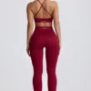 Nahtlose Super Sculpt Leggings in Burgunderrot Nahtlose Super Sculpt Leggings in Burgunderrot
