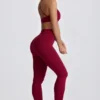 Nahtlose Super Sculpt Leggings in Burgunderrot Nahtlose Super Sculpt Leggings in Burgunderrot