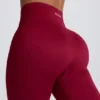 Nahtlose Super Sculpt Leggings in Burgunderrot Nahtlose Super Sculpt Leggings in Burgunderrot