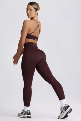 Nahtlose Super-Sculpt-Leggings in Chocolate