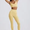 Nahtlose Super-Sculpt-Leggings mit hoher Taille in Buttergelb Nahtlose Super-Sculpt-Leggings mit hoher Taille in Buttergelb
