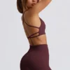 Nahtlose Super-Sculpt-Mini-Shorts in Burgunderrot Nahtlose Super-Sculpt-Mini-Shorts in Burgunderrot