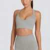 Nahtlose Super Sculpt Mini-Shorts in Grau meliert Nahtlose Super Sculpt Mini-Shorts in Grau meliert