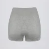 Nahtlose Super Sculpt Mini-Shorts in Grau meliert Nahtlose Super Sculpt Mini-Shorts in Grau meliert