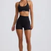 Nahtlose Super Sculpt Mini-Shorts in Schwarz Nahtlose Super Sculpt Mini-Shorts in Schwarz
