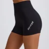 Nahtlose Super Sculpt Mini-Shorts in Schwarz Nahtlose Super Sculpt Mini-Shorts in Schwarz