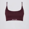 Nahtloser, rückenfreier Super Sculpt-Sport-BH in Burgunderrot