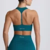 Nahtloser Super Sculpt T-Back-Sport-BH in Teal Nahtloser Super Sculpt T-Back-Sport-BH in Teal