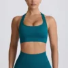 Nahtloser Super Sculpt T-Back-Sport-BH in Teal Nahtloser Super Sculpt T-Back-Sport-BH in Teal