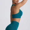 Nahtloser Super Sculpt T-Back-Sport-BH in Teal Nahtloser Super Sculpt T-Back-Sport-BH in Teal