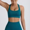 Nahtloser Super Sculpt T-Back-Sport-BH in Teal Nahtloser Super Sculpt T-Back-Sport-BH in Teal