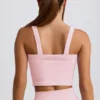 Nahtloses Longline-Oberteil „Super Sculpt“ in Puderrosa Nahtloses Longline-Oberteil „Super Sculpt“ in Puderrosa