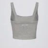 Nahtloses Super Sculpt Longline-Oberteil in Grau meliert Nahtloses Super Sculpt Longline-Oberteil in Grau meliert
