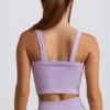 Nahtloses Super Sculpt Longline-Trägeroberteil in Soft Lilac Nahtloses Super Sculpt Longline-Trägeroberteil in Soft Lilac