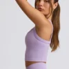 Nahtloses Super Sculpt Longline-Trägeroberteil in Soft Lilac Nahtloses Super Sculpt Longline-Trägeroberteil in Soft Lilac