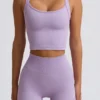 Nahtloses Super Sculpt Longline-Trägeroberteil in Soft Lilac Nahtloses Super Sculpt Longline-Trägeroberteil in Soft Lilac