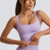 Nahtloses Super Sculpt Longline-Trägeroberteil in Soft Lilac Nahtloses Super Sculpt Longline-Trägeroberteil in Soft Lilac