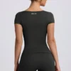 Nahtloses Super Sculpt T-Shirt in Ash Nahtloses Super Sculpt T-Shirt in Ash