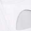 Nahtloses, weiches, geripptes Crop-Oberteil mit Cut-outs in Weiß Nahtloses, weiches, geripptes Crop-Oberteil mit Cut-outs in Weiß